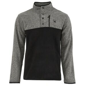 NEW!
Spyder Color Block Midweight Fleece Pullover Jacket in Black/Gray